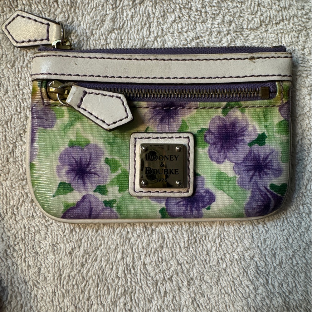 Dooney and bourke Coin purse with key chain.